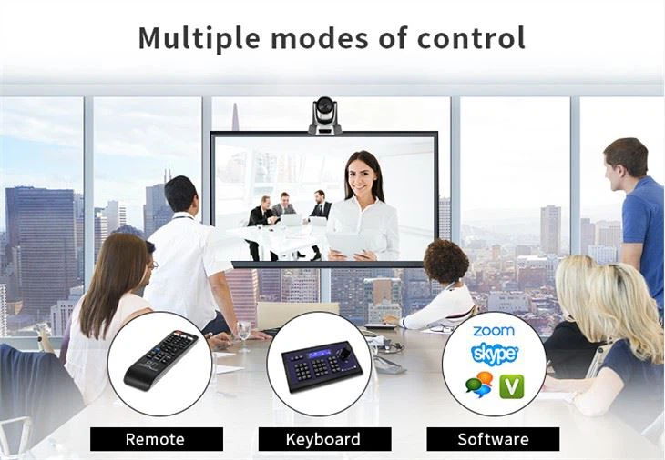 Fixed Focus 4mm Lens USB 2.0 Interface 1080P Full HD Video Conference Camera